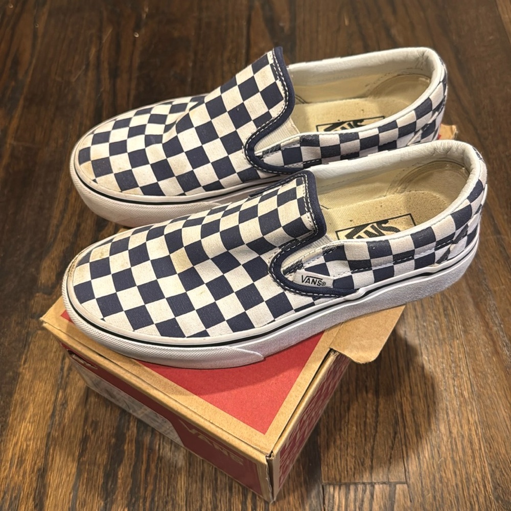 Checkerboard Platform Vans